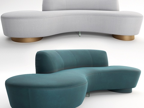 弗拉基米尔·卡根短款沙发3d模型 