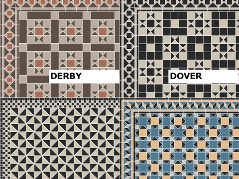  Topcer 维多利亚风格瓷砖套装 273d模型 