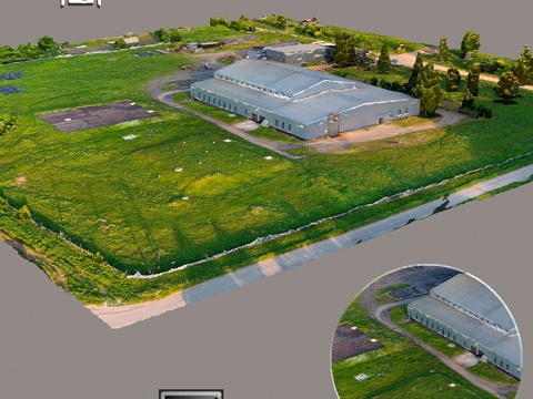  航拍扫描 173d模型 