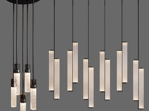  Holly Hunt套装吊灯3d模型 