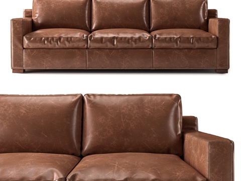  Restoration Hardware 柯林斯沙发3d模型 