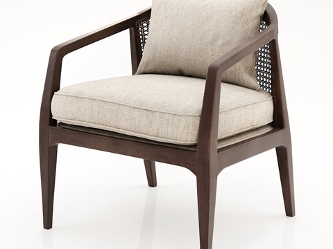  四手亚历山大装饰椅3d模型 