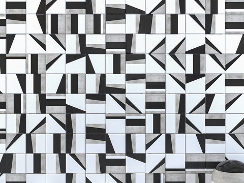  墙砖 265 边缘混搭套装 13d模型 