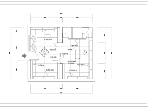  服装店专卖店 最新全套施工图 效果图合集cad施工图 