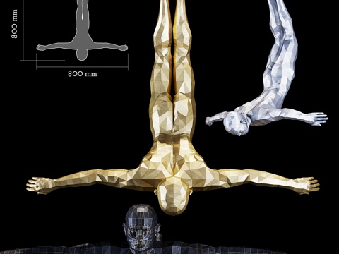  男士雕塑3d模型 
