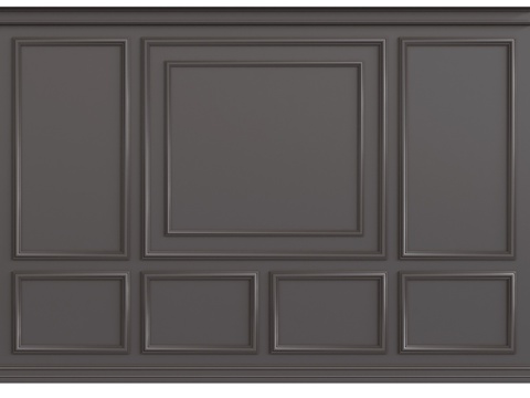  墙面装饰线条3d模型 