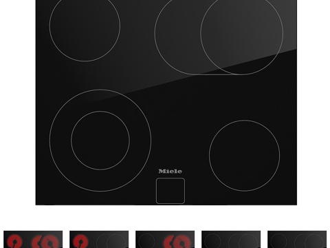  MIELE KM 6017 550毫米陶瓷电磁炉3d模型 