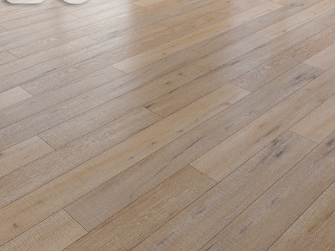  Kahrs橡木锯白拼花地板3d模型 