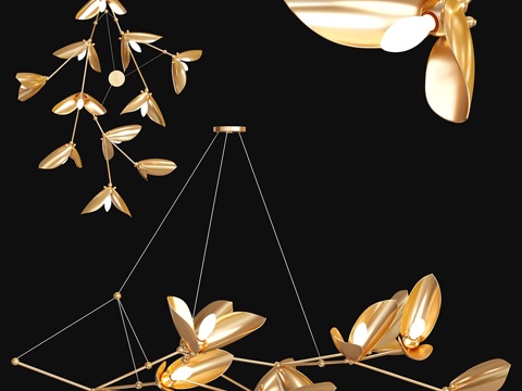  拉夫拉B吊灯3d模型 