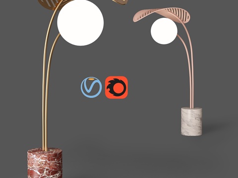  Marc Ange 设计Refuge落地灯3d模型 