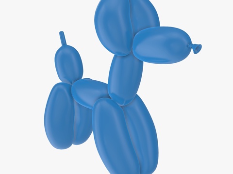  气球狗3d模型 