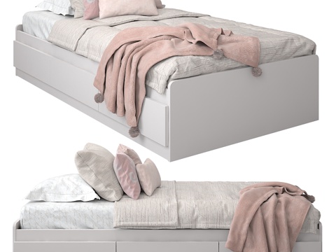  婴儿房床具033d模型 