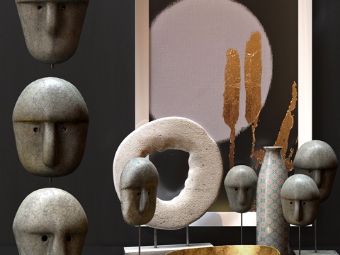  装饰套装3d模型 