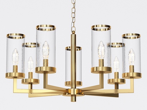  凯莉·韦斯特勒 LIAISON 单层吊灯 73d模型 