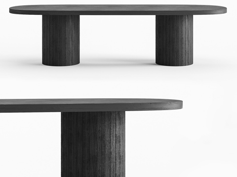  北山餐桌3d模型 