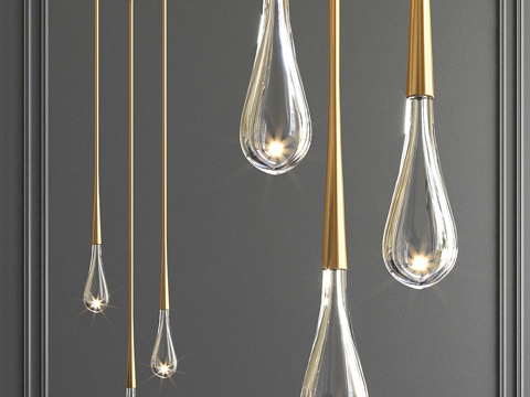  DH自由奢华吊灯3d模型 