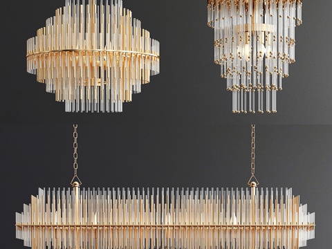  RH 枝形吊灯系列 - Emile3d模型 