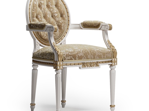  Angelo Cappellini Degas扶手椅 art3d模型 