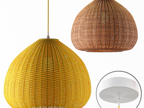  吊灯 飞溅码头款3d模型 