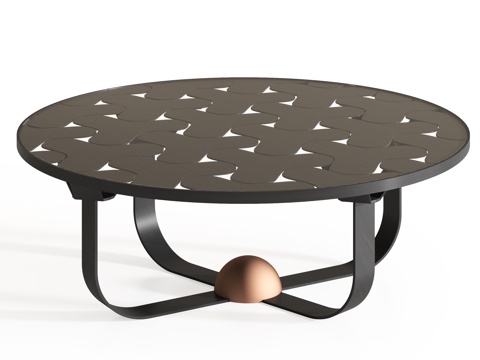 现代轻奢茶几su模型