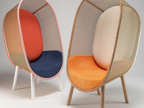 茧形休闲椅3d模型