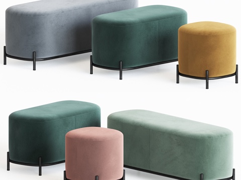  科斯莫帕威脚凳3d模型 