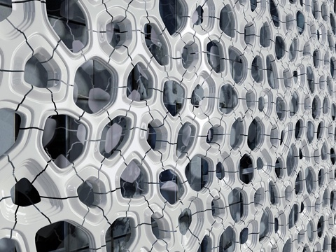  仿生装饰立面3d模型 