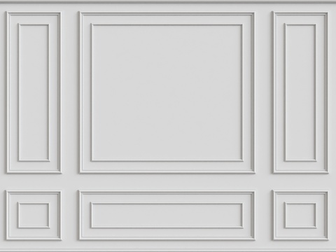  墙面装饰线条3d模型 