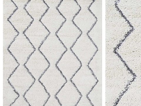  Raziya长毛绒地毯3d模型 