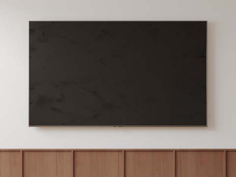  现代电视机 移动电视 激光电视 显示屏 壁挂式电视su模型 