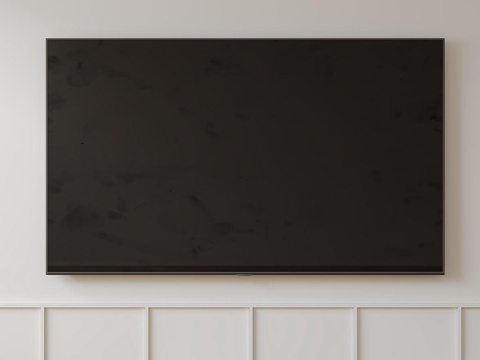  现代电视机 移动电视 激光电视 显示屏 壁挂式电视3d模型 