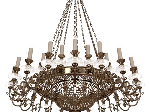  教堂吊灯29533d模型 