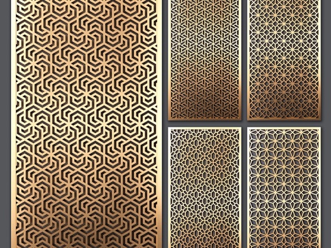  装饰隔断3d模型 