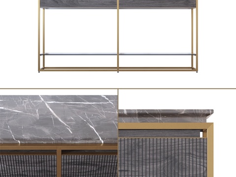  Visionnaire Banner 边几3d模型 