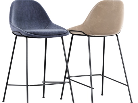  吧台与吧凳3d模型 