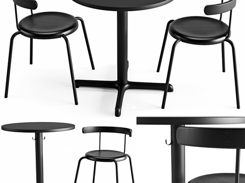  斯滕塞莱·英格瓦餐桌椅3d模型 