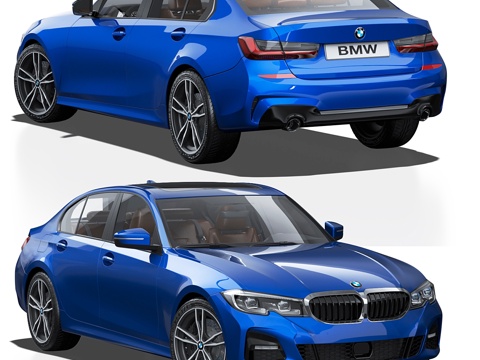  宝马3系VII代（G2x）3d模型 