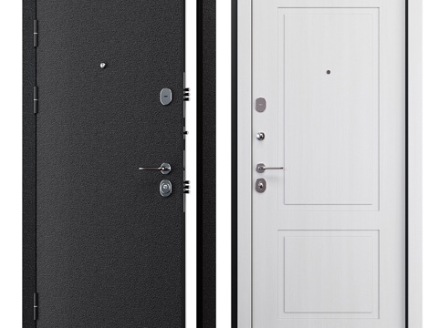  现代入户门 防盗门3d模型 