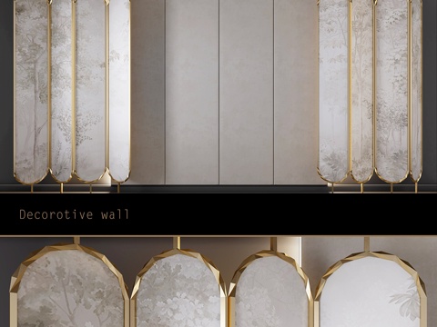  装饰墙1 - shirma3d模型 