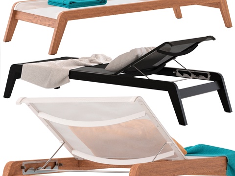  HARBOR太平洋叠放式日光躺椅3d模型 