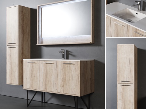 图卢姆浴室家具3d模型