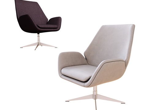 Conexus中背软包休闲椅3d模型