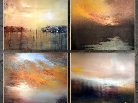  抽象绘画 系列4353d模型 