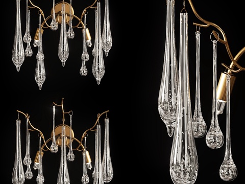 SUNWISE设计师吊坠壁灯3d模型