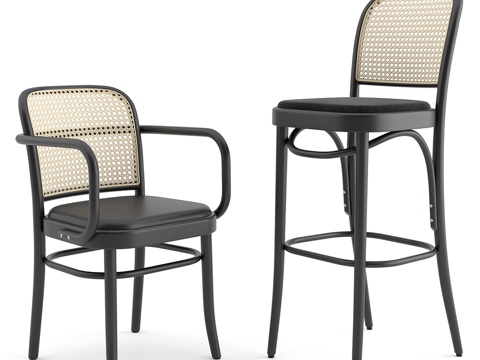  THONET VIENNA N. 811 脚凳3d模型 