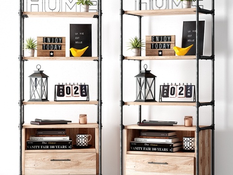  工业阁楼套装3d模型 