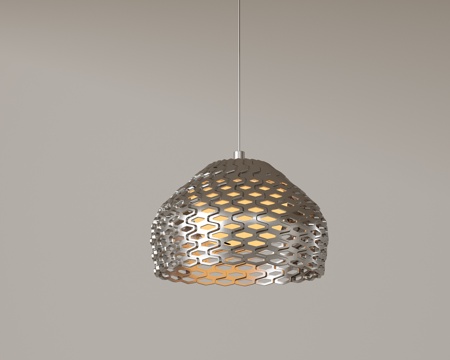  现代极简吊灯 中古奶油风吊灯 北欧简约吊灯 餐厅吊灯 卧室艺su模型 