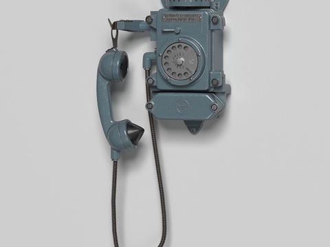  矿井壁挂电话3d模型 