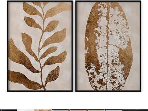  抽象海报3d模型 