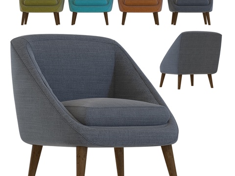  Semeon扶手椅3d模型 